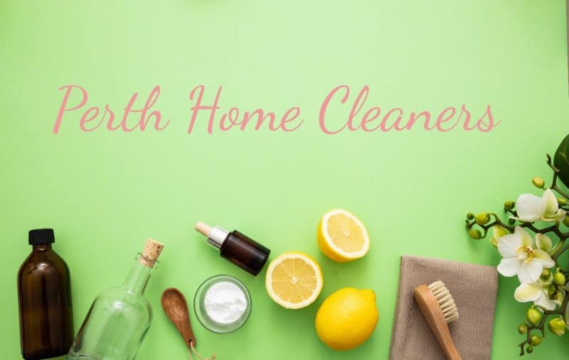 Cleaning ingredients with text Perth Home Cleaners